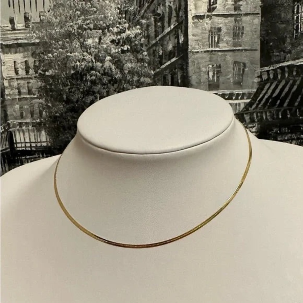 Snake Chain Necklace, 2MM - Gold Plated